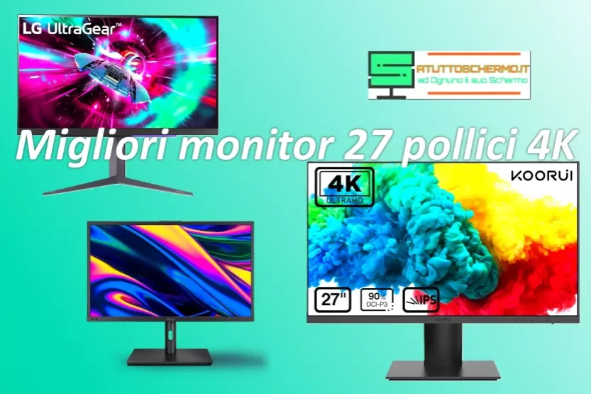 Migliori monitor 27 pollici 4K: guida all’acquisto aggiornata 2026 Migliori monitor 27 pollici 4K